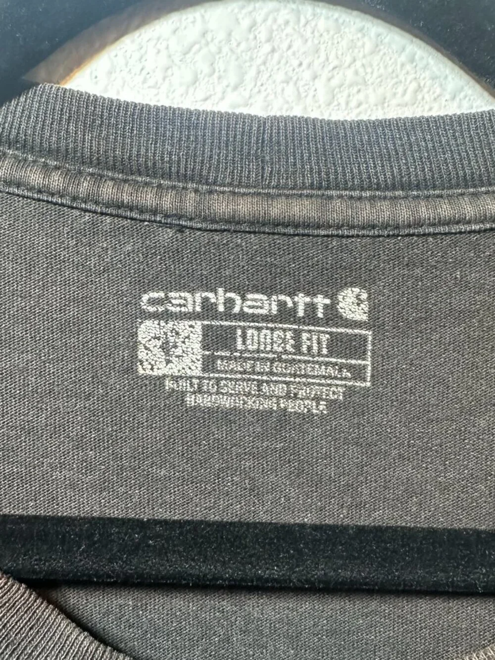 2X Carhartt Men's Black Long Sleeve T-Shirts Size Large